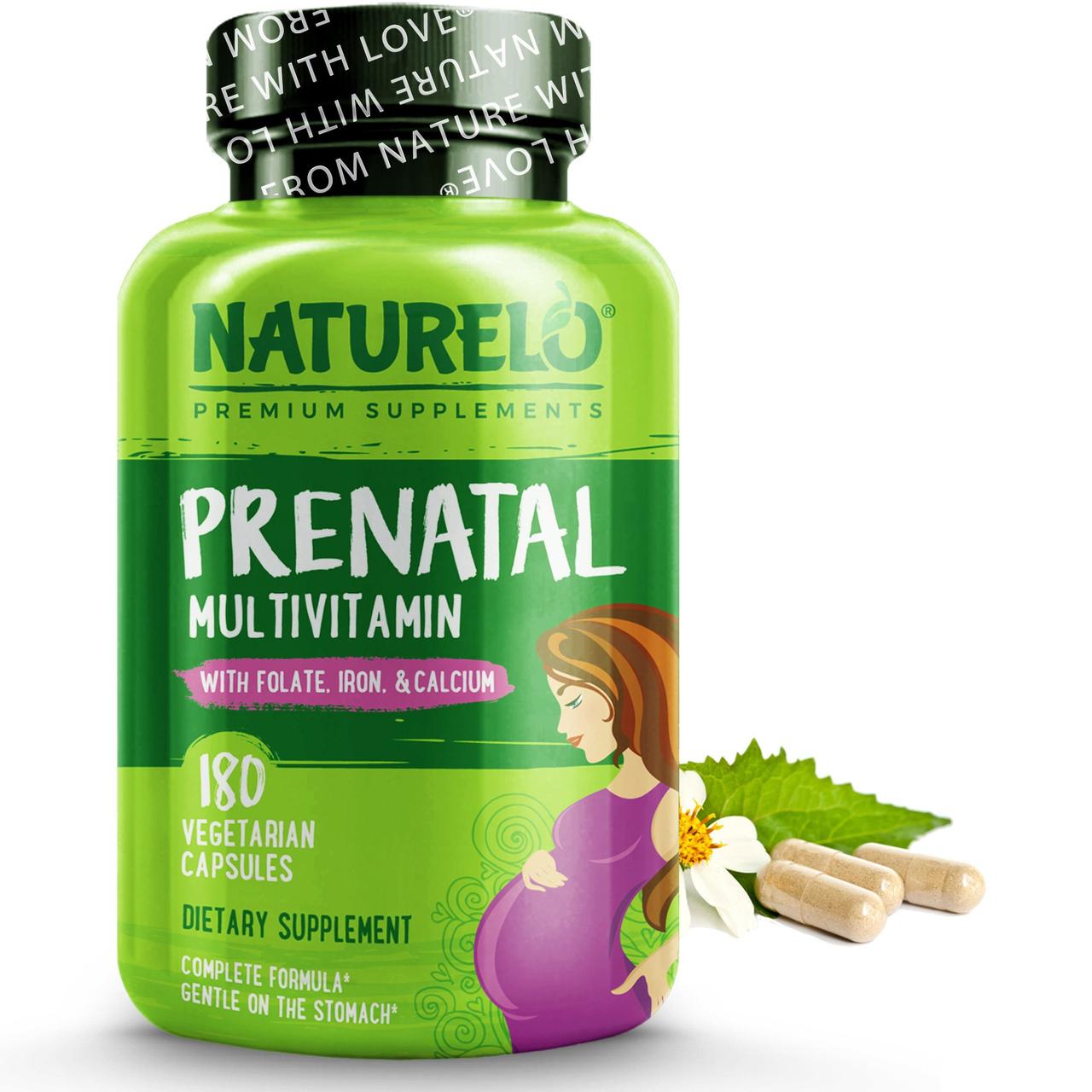 NATURELO Пренатальний мультивітамінний комплекс для мами і дитини, 180 капсул на 60 днів
