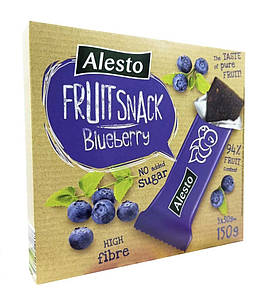 Снек Фруктовий Чорниця Alesto Fruit Snack Blueberry 150 г Німеччина