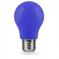 Світлодіодна лампочка 3 Вт А50 Е27 синя для вуличних гірлянд Бейт Лайт