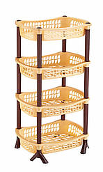 Органайзер овальний 4-ярусний (58*41*81 см), Elif Plastik Туреччина Е-118