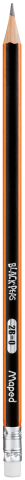 Олівець графітовий BLACK PEPS 2B, з гумкою