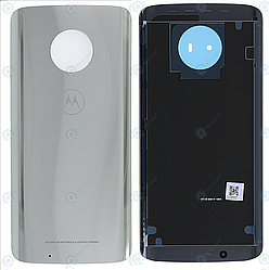 Задня панель корпусу (кришка) для Motorola Moto G6 (XT1925), срібляста — Silver, оригінал