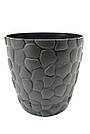 Горщик для квітів з малюнком КАМНІ (14.5*13 см) 1.6 л, Elif Plastik, Туреччина Е-442, фото 2