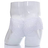 Труси білі чоловічі боксери мереживні, чоловічі труси мереживні, фото 2