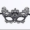 Маска карнавальна мереживна Корона венеціанська, фото 3