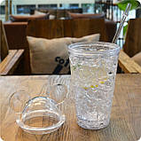 Охолоджувальний стакан із трубочкою Mickey Mouse, білий, фото 2