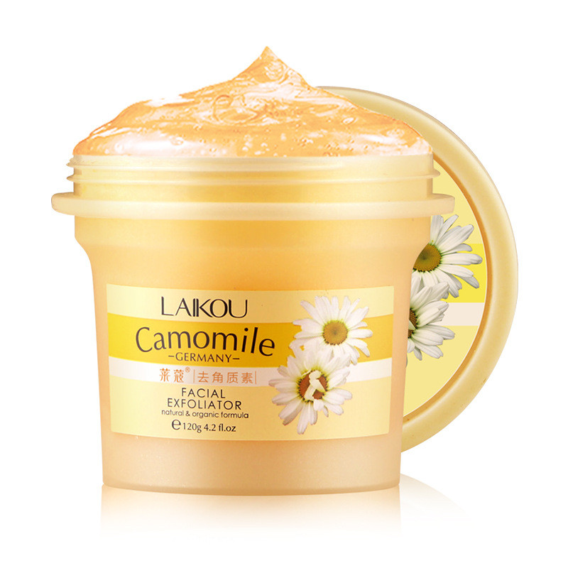 Гель-скатка пилинг для лица с экстрактом ромашки Laikou Camomile Facial Exfoliator, 120г - фото 1 - id-p1425565002