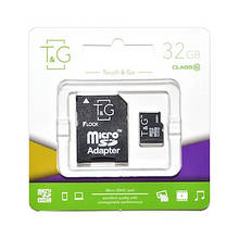 Карта пам " яті microSDHC (UHS-1) 32GB class 10 T&G (з адаптером)