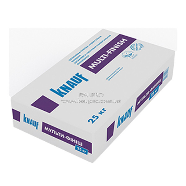 Шпаклівка KNAUF Мульти-фініш гіпсова, 25 кг