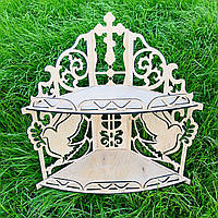 Іконостас на 2 полички, полиця під ікони (без фарбування)