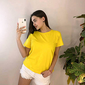 Жовта жіноча футболка базова