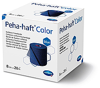 Бинт когезивний фіксуючий Peha-haft Color синій 8 см х 20м