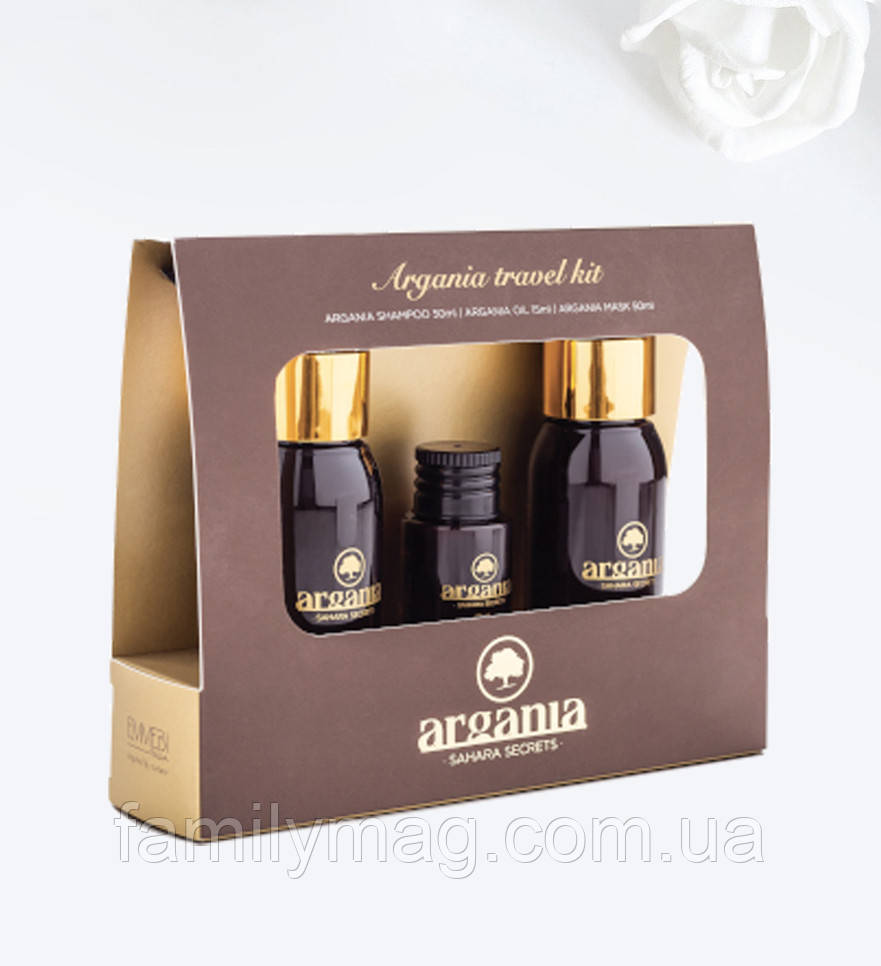 Аргановий дорожний набір Argania Sahara Secrets Travel Kit Emmebi Italia