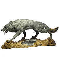 Фигурка интерьерная Волк из камня