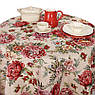 Скатертина гобеленова круглої форми з тефлоном "Радісний букет" Villa Grazia Premium, Ø 220 см, фото 2