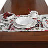 Столова доріжка гобеленова з тефлоном "Колібрі та квіти" Villa Grazia Premium, 45х140 см, фото 6
