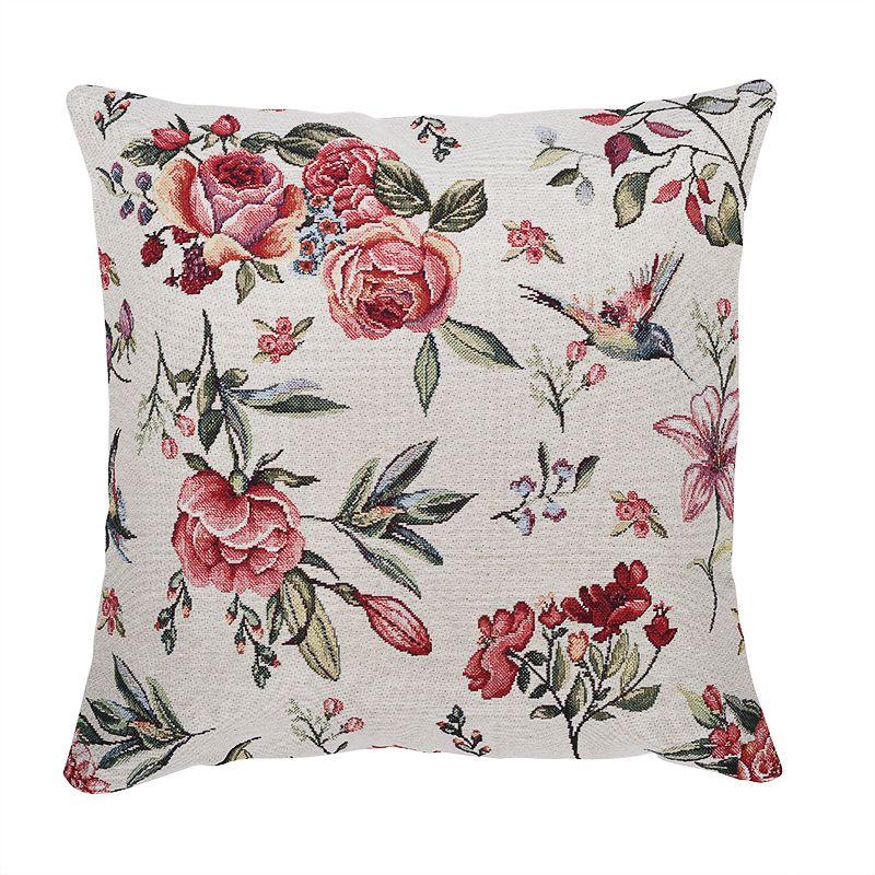 Наволочка з малюнком "Колібрі та квіти" Villa Grazia Premium, фото 1