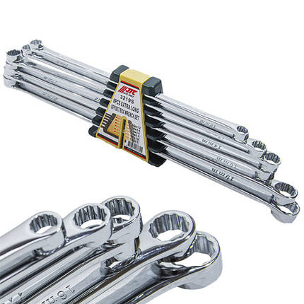 Набір накидних ключів подовжених 10-21 мм 6 шт. 3219S JTC, фото 1