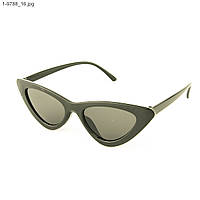 Жіночі сонцезахисні окуляри півколо (арт. 9788/1) Чорний