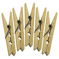 Прищепки бамбуковые (20 штук, длина 6 см)