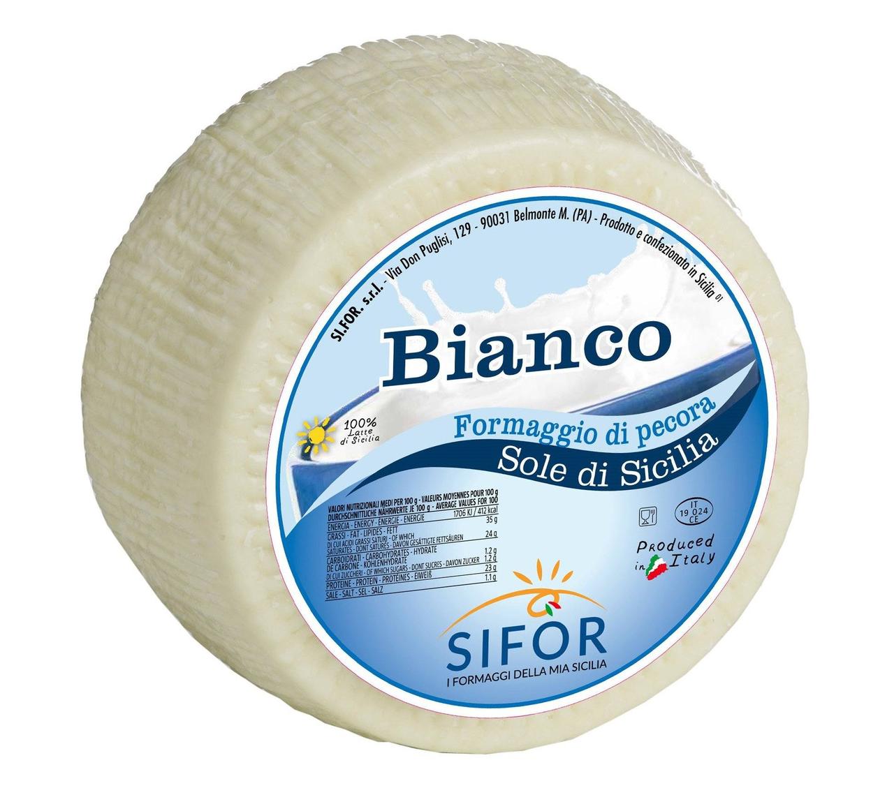 Сир овечий Пекоріно Bianco 47% Sifor