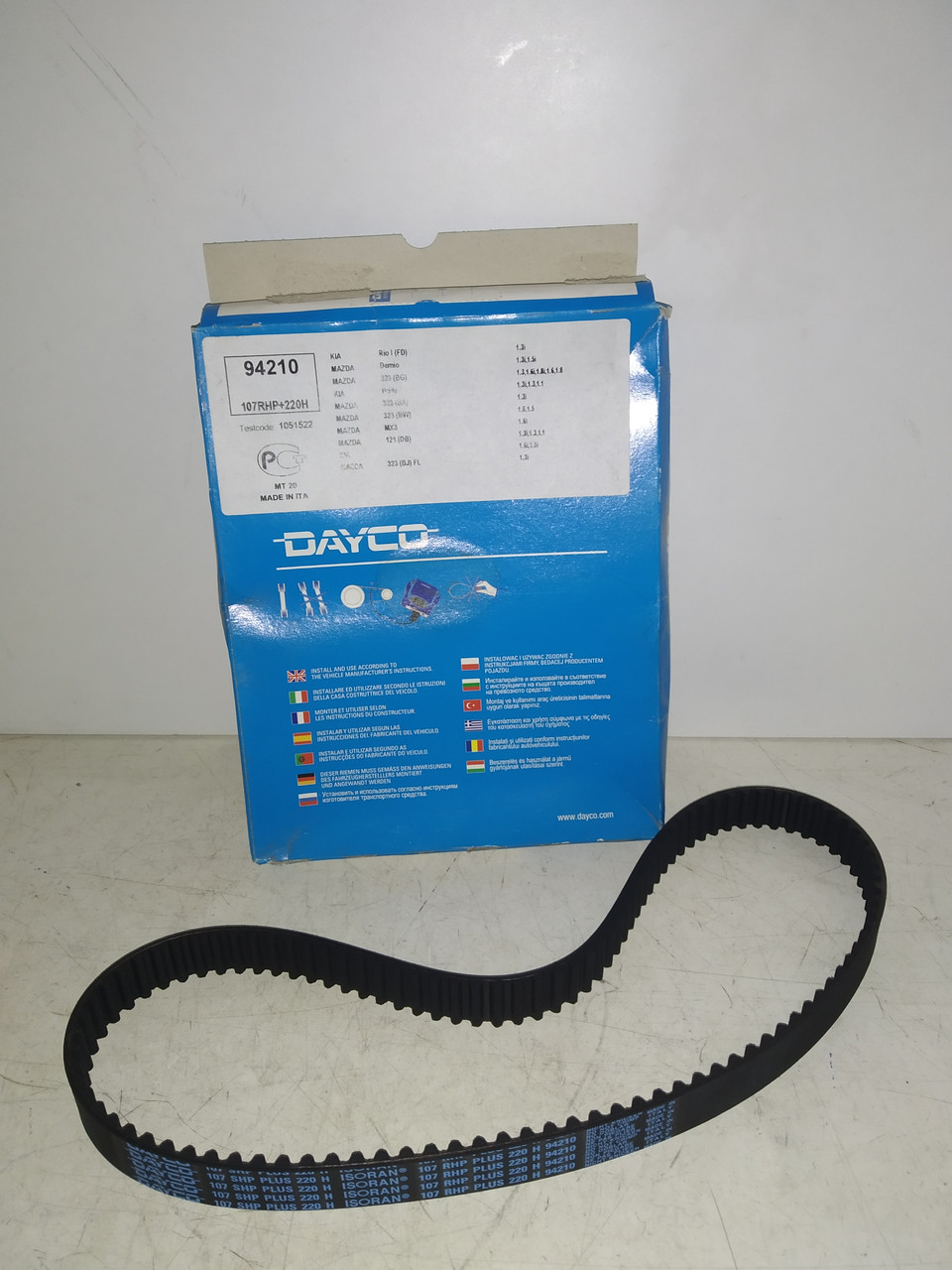 Dayco Ремень ГРМ Mazda 121,Demio,323 KIA Pride,Rio,Shuma,Sephia