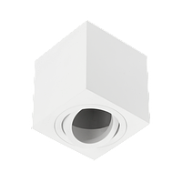 Светильник/корпус GTV, потолочный, регулируемый угол, накладной, алюминий, квадратный, белый, AVEIRO