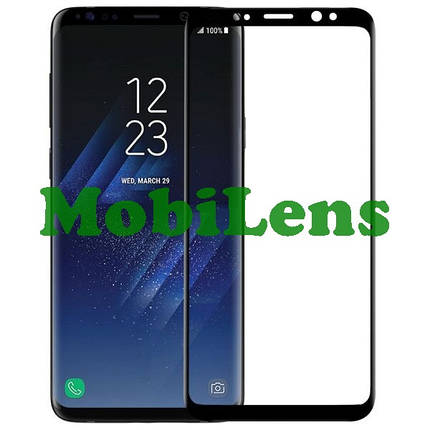 Samsung G960, G960F, Galaxy S9 Захисне скло чорне, фото 1
