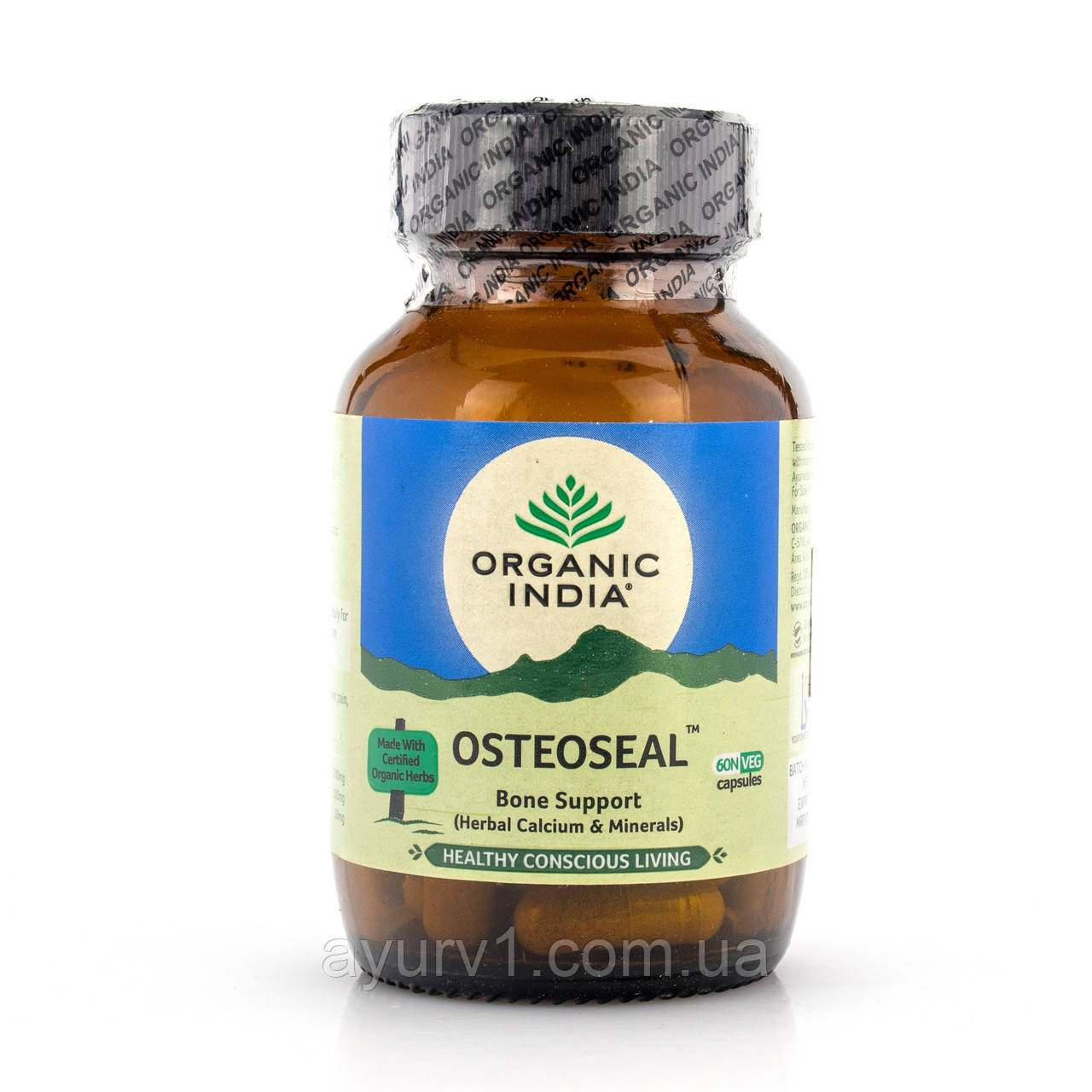 Остеосил Органик Индия / Osteoseal Organic India / 60 капс для костей, при остеопорозе, источник кальция - фото 1 - id-p605993236