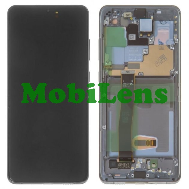 Samsung G988, Galaxy S20 Ultra Дисплей+тачскрин (модуль) сірий *в рамці Original (AMOLED)