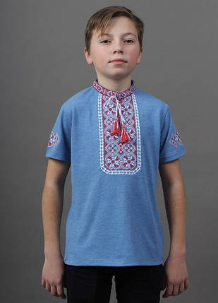 Футболка вишиванка дитяча для хлопчика, фото 2