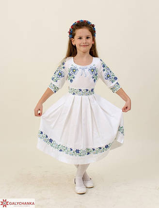 Дитяче вишите плаття біле вишиванка для дівчинки, фото 2