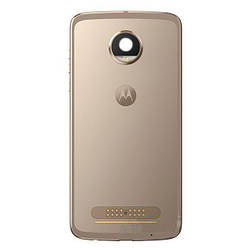 Задня панель корпусу (кришка) для Motorola Moto Z2 Play XT1710, золотиста — fine gold, оригінал