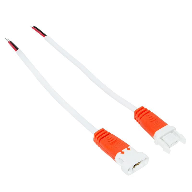 Комплект LED коннекторів JST CX 2pin штекер+гніздо з проводами 2 x 0.5 mm2
