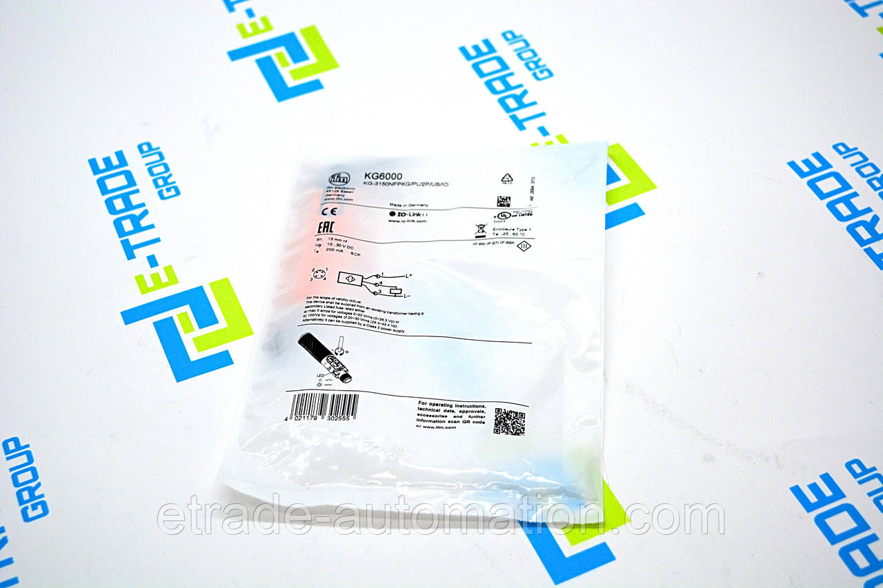 Ємнісний датчик IFM KG6000, фото 1