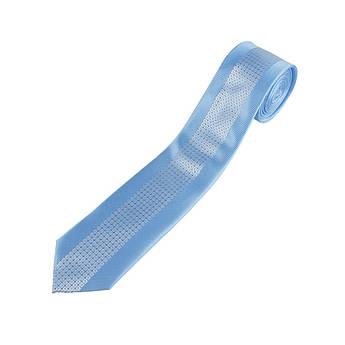 Блакитна вузька краватка Vip compo-blue4