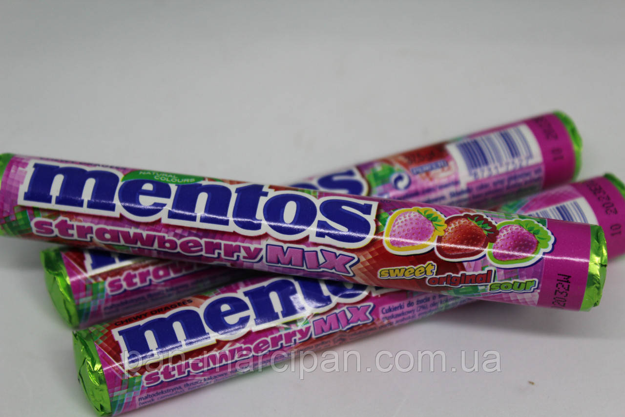 Жувальні цукерки Mentos Strawberry Mix 37.5