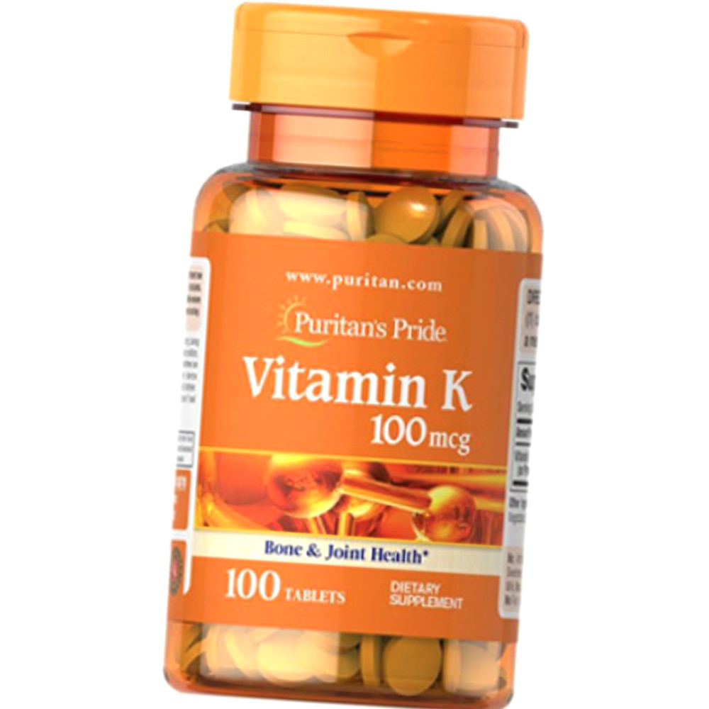 Вітамін До Vitamin K Puritan's Pride 100 mcg 100 таблеток фитонадион