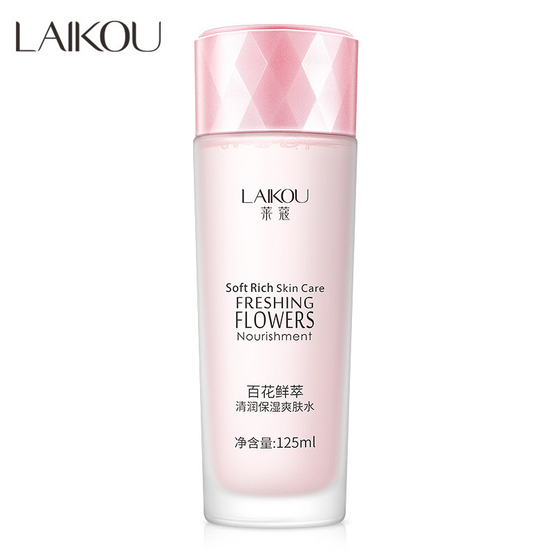 Тонер для лица с экстрактами цветов Laikou Soft Rich Skin Care Flashing Flowers Moisturizing Astringent, 125мл - фото 1 - id-p1425680729