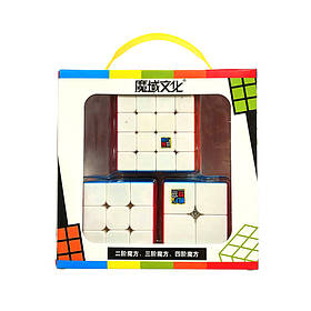 Набір кольорових кубиків Рубіка MoYu (2-3-4)