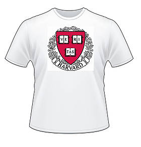 Футболка «Harvard University» біла