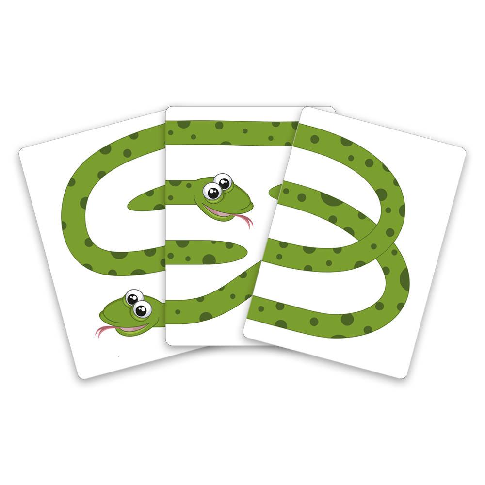 Три змії — дитячий фокус із картками