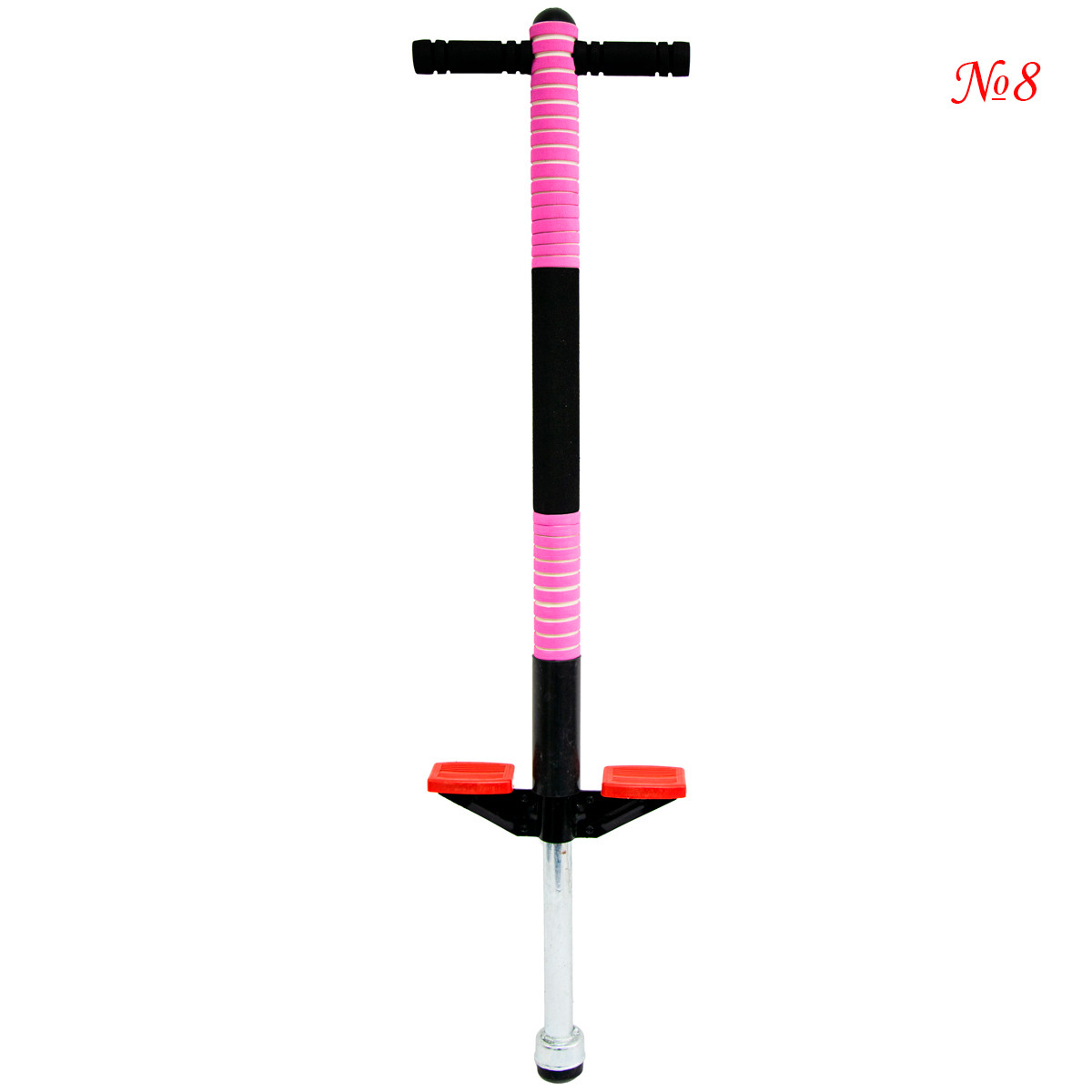 Детский джампер пого стик Черно-розовый, детская прыгалка кузнечик Pogo Stick 91 см, пого палка (NS) - фото 2 - id-p1425715122