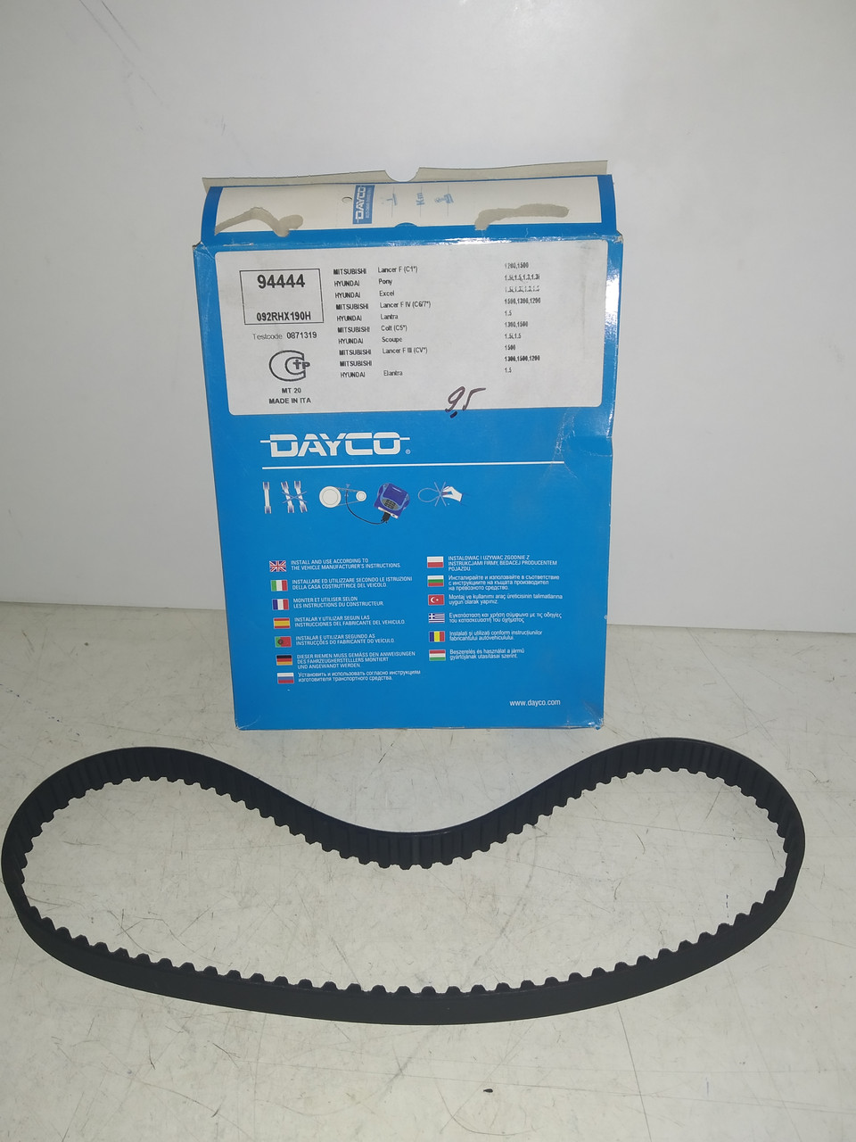 Dayco Ремень ГРМ HYUNDAI ELANTRA 1,3 1,5 92-95 EXCEL 92-95 MITSUBISHI LANCER 1,3 1,5 83-88
