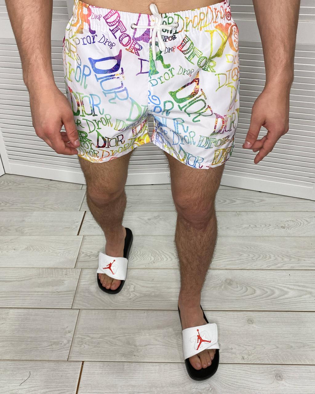 Шорти чоловічі пляжні для купання з плащової тканини Яскраві плавки для чоловіків