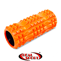 Роллер для занятий йогой и пилатесом FI-5712 Grid Spine Roller Оранжевый