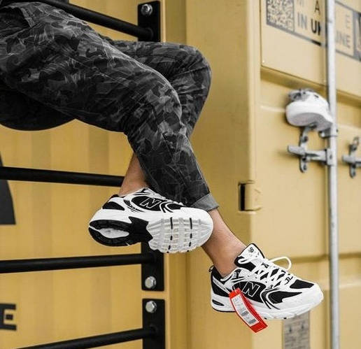 Мужские Кроссовки New Balance 530 Abzorb Черно-Белые Нью Баланс 41,42 ...