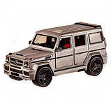 Металева машинка Mercedes-benz G65 "Гелендваген (Гелік) АВТОПТОМ" 1:24 світлом і звуком 7688MS, фото 8