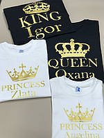 Family look. Футболки для семьи "King\ Queen\ Princess".