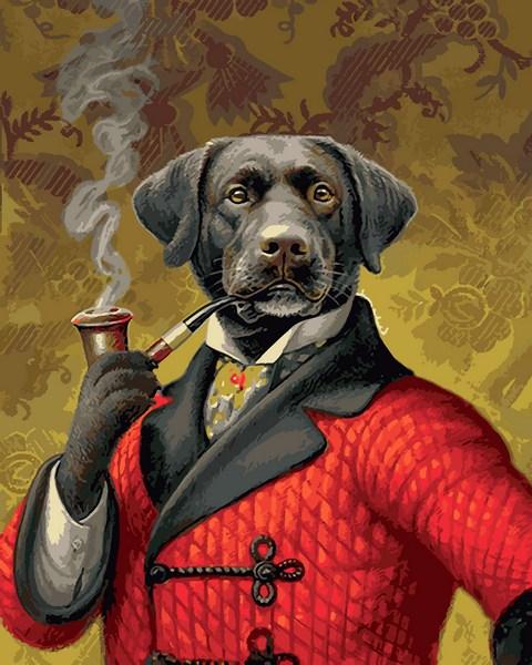 Картини за номерами 40х50 см Babylon Пес-джентльмен (RVP 1399), фото 1